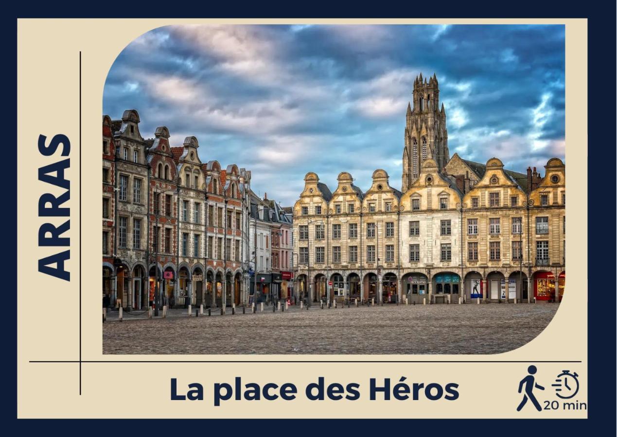 Le Cocon Bleu - Appartement Calme - Parking Gratuit - Fibre Arras Kültér fotó